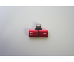 Power Tower Splitter Power Tower pour l'audio et la charge de l'Iphone Rouge