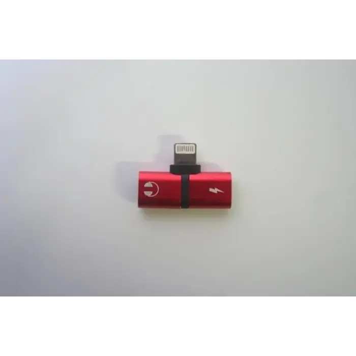 Power Tower Splitter Power Tower pour l'audio et la charge de l'Iphone Rouge