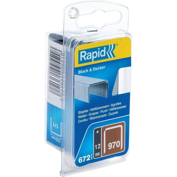 Rapid Nieten 970/12 mm Gegalvaniseerd 670 st., Box