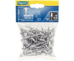 Rapid Rapid Blindklinknagels Standaard Ø 4.8 x 16 mm 100 st.. Zak