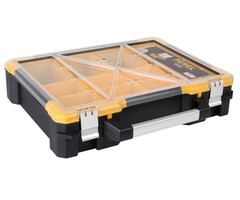 Perel MALLETTE DE RANGEMENT PLASTIQUE AVEC PLATEAUX AMOVIBLES - 490 x 420 x 115 mm