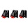 DK675 Quick Klik - kunststof bevestigingsclips - 3 stuks - zwart en stevig