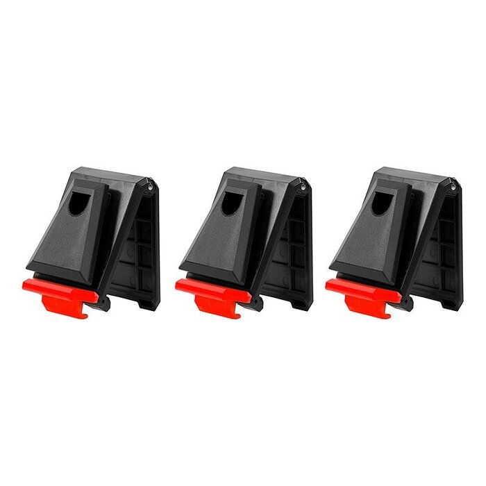 Diggers DK675 Quick Klik - kunststof bevestigingsclips - 3 stuks - zwart en stevig