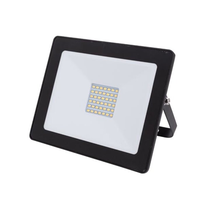 Perel Projecteur LED EXTÉRIEUR - 30 W, BLANC NEUTRE - NOIR