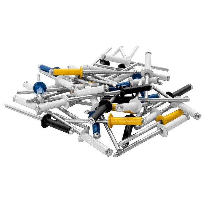 Rapid Rapid Blindklinknagels 4 Kleuren Ø 4 x 16 mm incl. Boor 32 st.. Box