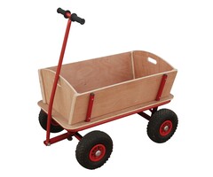 Power Tower Power Tower Bolderkar met houten schotten 88x44x52 cm ongemonteerd