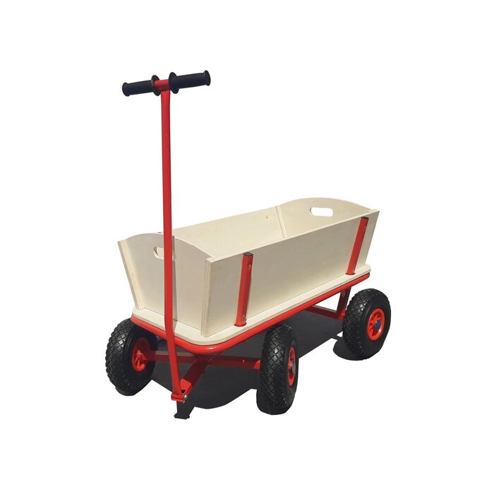Power Tower Power Tower Bolderkar met houten schotten 88x44x52 cm ongemonteerd