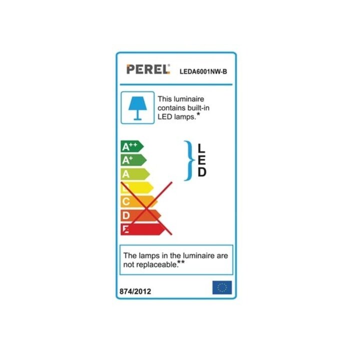 Perel Perel Flutlicht LED Outdoor 10 W 4000k 11,6 X 9,4 cm Schwarz