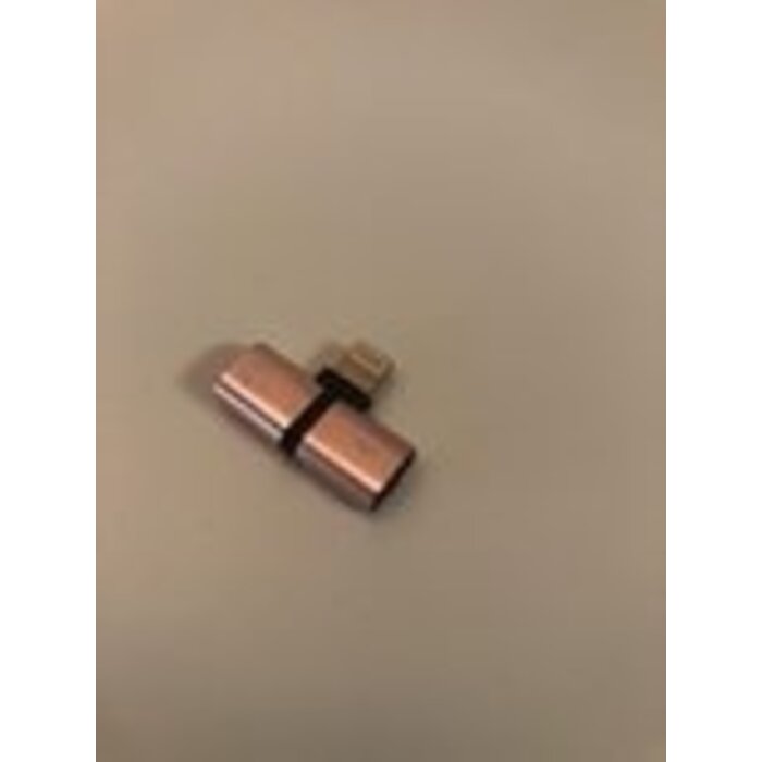 Power Tower Splitter Power Tower voor Iphone audio en opladen Lila