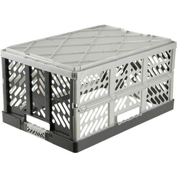Klappbox 45 liter - 55X37X28 cm lichtgrijs-grijs