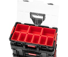 QBRICK Boîte à outils 6 en 1 QBRICK avec jeu de roues, y compris la mallette
