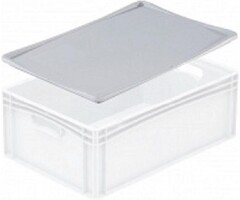 Couvercle en plastique de PP-C pour conteneur 600x400 mm