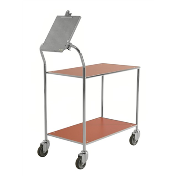 Kongamek Schreibtafel aus verzinktem Stahlblech Universal, Format A4, mit Klemme.