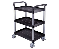 Matador Etagenwagen Typ 808A mit 3 Etagen schwarz L850 x 480 x 1000 m