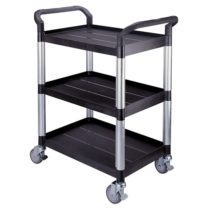 Matador Chariot à étagères type 808A à 3 niveaux noir L850 x 480 x 1000 m