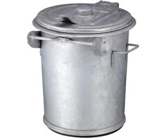 Poubelle en acier galvanisé 90 litres