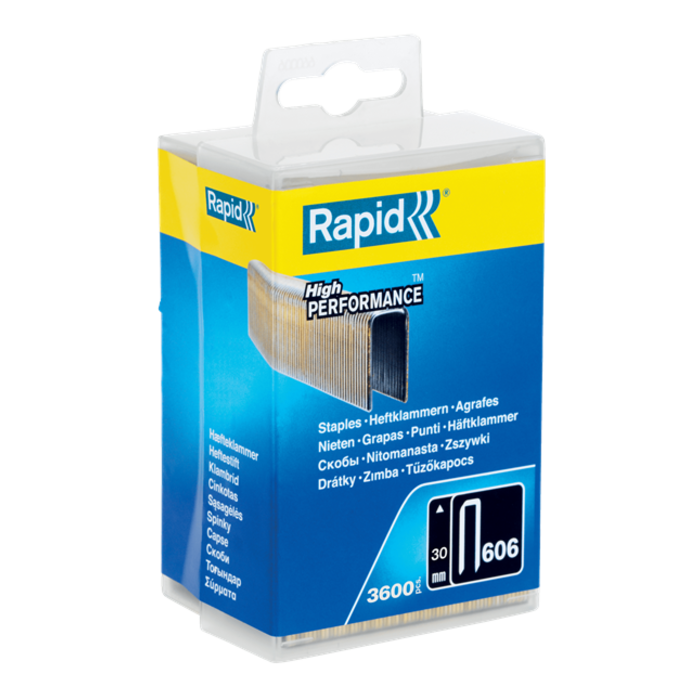 Rapid Rapid Nieten 606-30 mm Gegalvaniseerd (hars gecoat) 3.600 st.. Kunststofbox