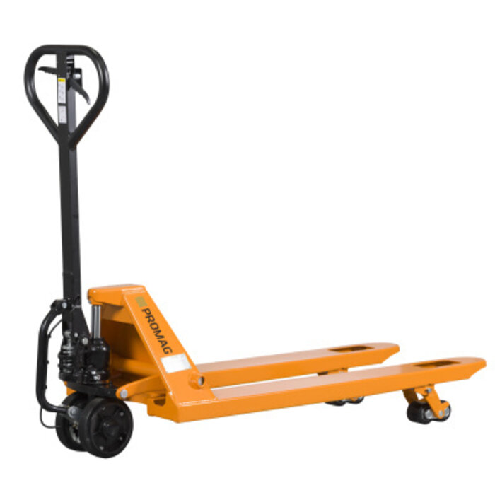 Palletwagen met een hefgewicht tot 2.500 kg. Vorklengte 1150 mm Easy Start-Stop systeem