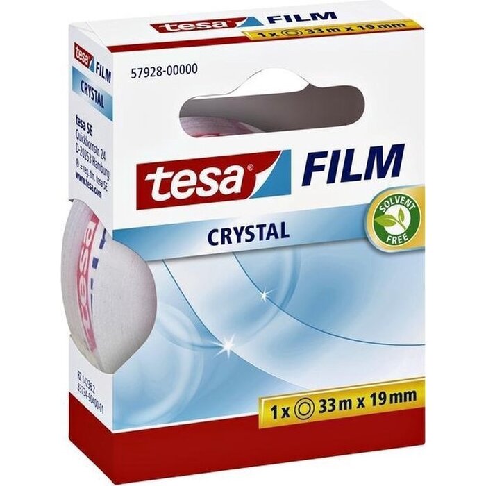 Tesa tesafilm® Crystal plakband, transparant, sterke kleefkracht