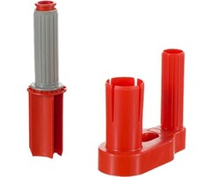 Handwikkelfolie dispenser 2 delig kunststof