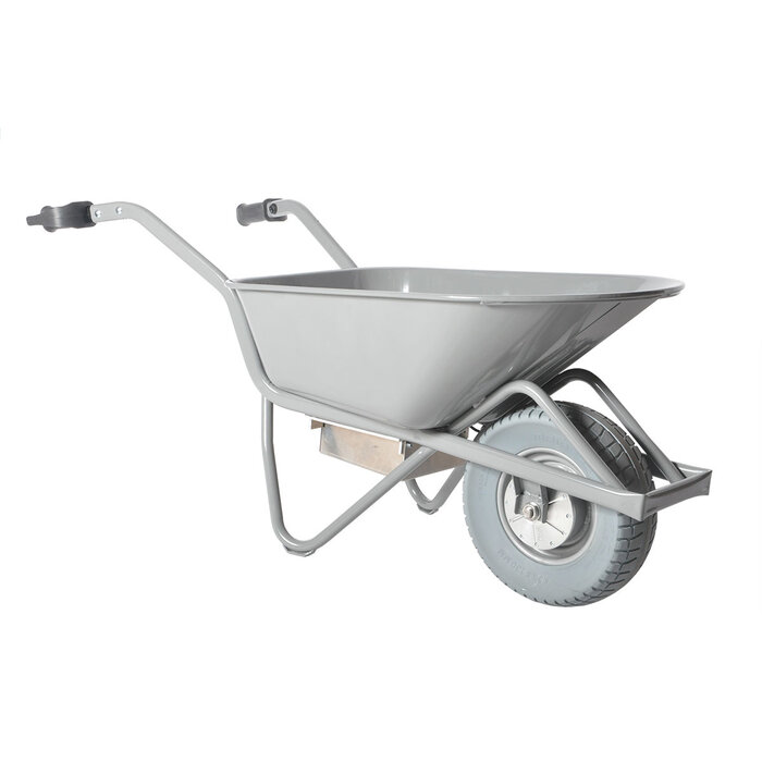 Matador Brouette électrique Matador Profi-Max, pneu anti-crevaison extra large, cap. 90 litres avec batterie et chargeur, cadre en acier