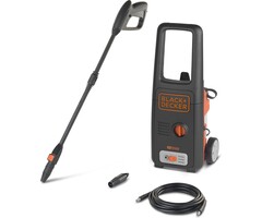 Black & Decker BLACK+DECKER Hochdruckreiniger BXPW1400PE - 8 Zubehör - 1400W - 110 Bar - 390 l-u