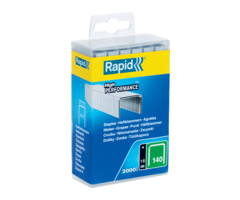 Rapid Rapide Non. 140 agrafes fil plat 16 mm 2000 pièces coffret plastique