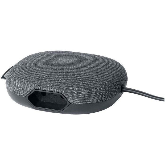 Brennenstuhl Brennenstuhl estilo Ladestation mit Textiloberfläche 1x Eurostecker und 2x USB schwarz/anthrazit