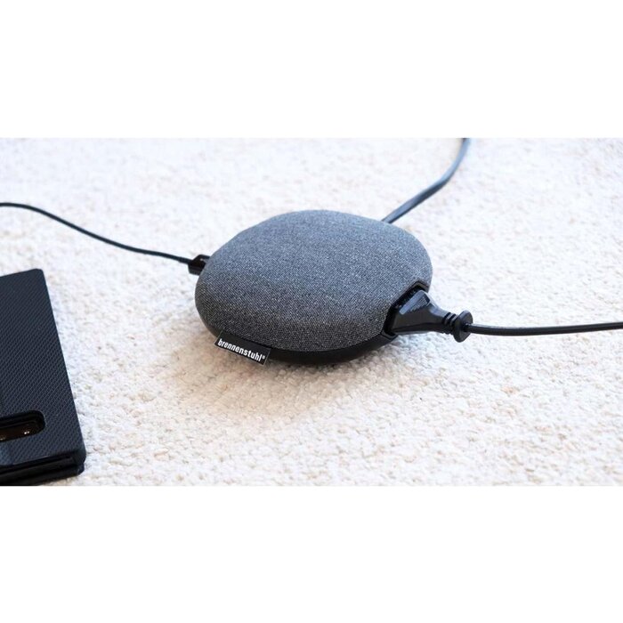 Brennenstuhl Brennenstuhl estilo laadstation met textieloppervlak 1x Eurostekker en 2x USB zwart-antraciet