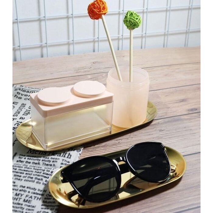 The Otter Bottle Stiftschale aus Messing, kleine Größe 18x8,5x1cm