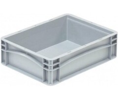 Caisse en plastique à côtés fermés 400x300x120mm