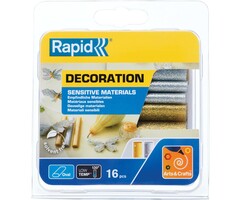 Rapid RAPID D9mm Lage temperatuur lijm patronen - Zilver-goud glitter - 125g - 40108463
