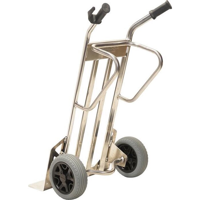 Matador Weiße Ware Sackkarre NST-500 Aluminium Extra große Stich 58x14cm auslaufsichere Räder