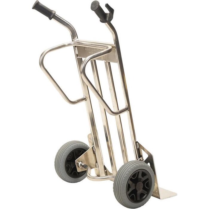 Matador Weiße Ware Sackkarre NST-500 Aluminium Extra große Stich 58x14cm auslaufsichere Räder