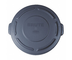 Rubbermaid Rubbermaid Couvercle - Rond - Pour contenant Brute - 37,9 l - Gris