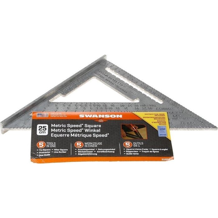 Swanson Swanson Schreiner-Messdreieck Aluminium 250mm(5-in-1)