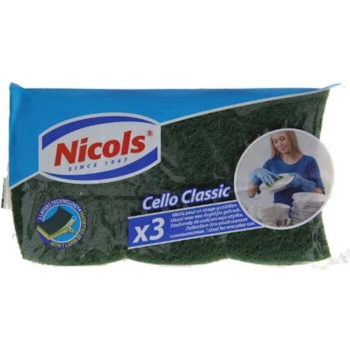 Nicols Cello classic groen 3 stuks