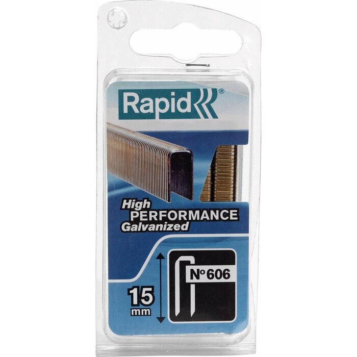 Rapid Nieten 606/15 mm Gegalvaniseerd (hars gecoat) 1.200 st., Box