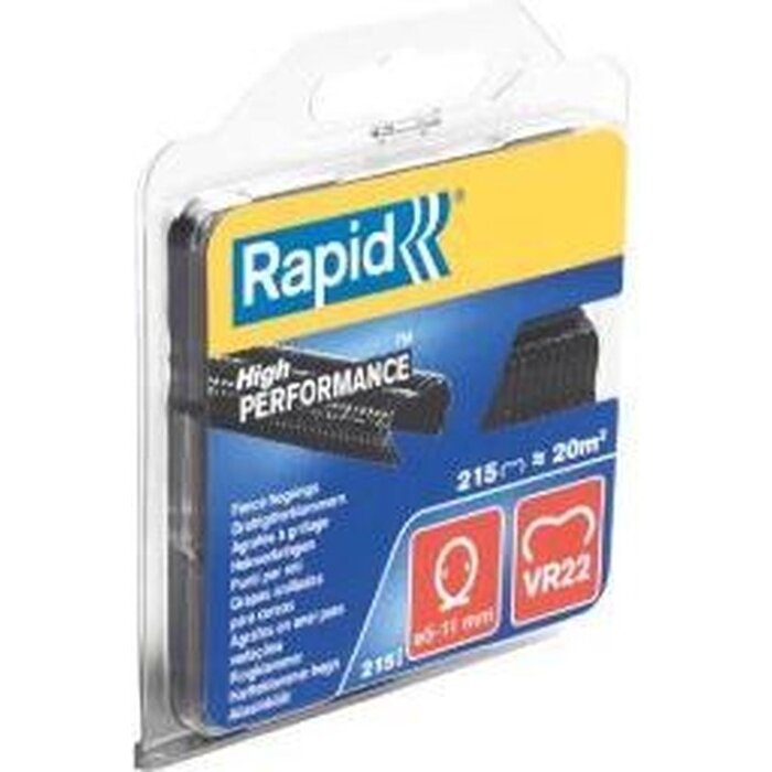 Rapid Rapid VR22 Nieten voor hekwerktang - Zwart gecoat - 5-11mm (215st)