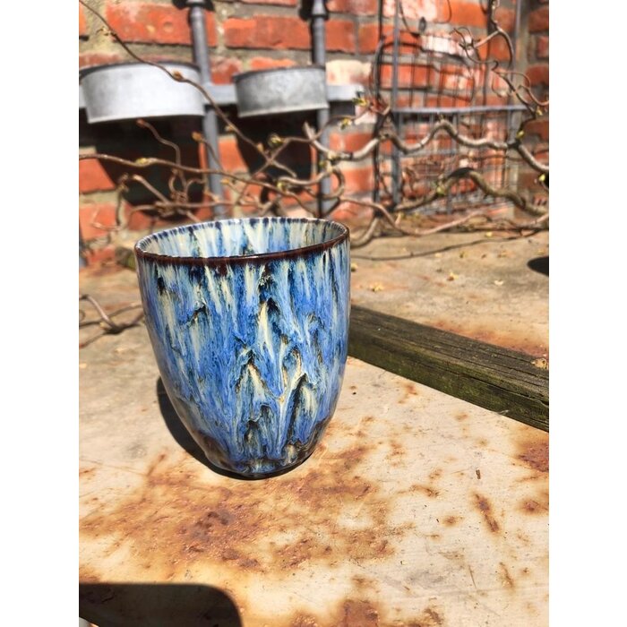 The Otter Bottle 2er-Set Kaffee-/Teetassen - blau melange