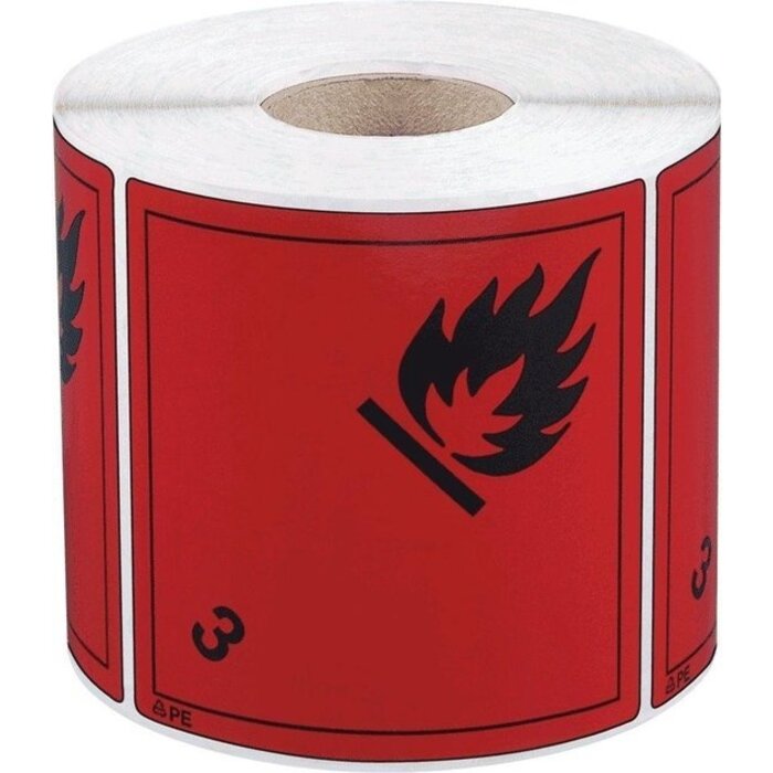 Power Tower Autocollant ADR Liquide inflammable 100 x 100 mm 500 par rouleau