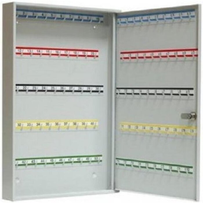 Power Tower Sleutelkastje van metaal met ruimte voor 100 sleutels.