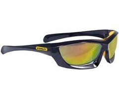 STANLEY Lunettes de sécurité miroir jaune plein cadre Stanley / lunettes de sécurité