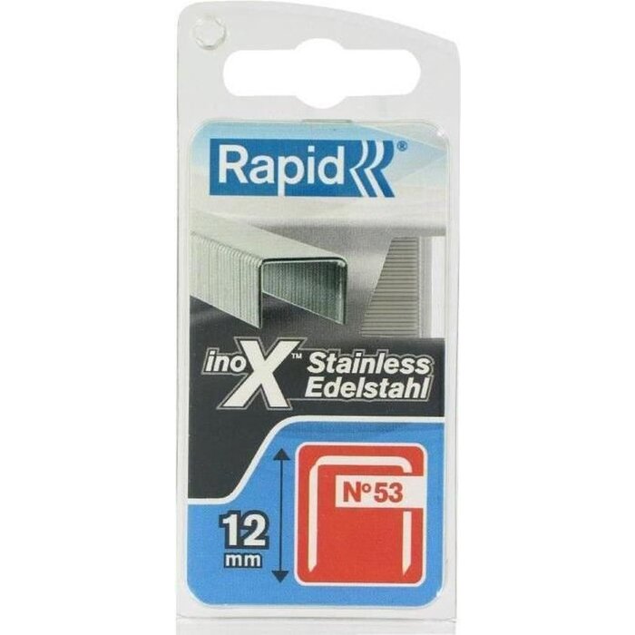 Rapid Rapid Nieten 53/12mm RVS in blister (1080 stuks)