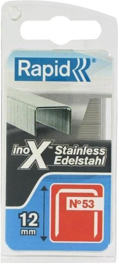 Rapid Rapid Nieten 53/12mm RVS in blister (1080 stuks)