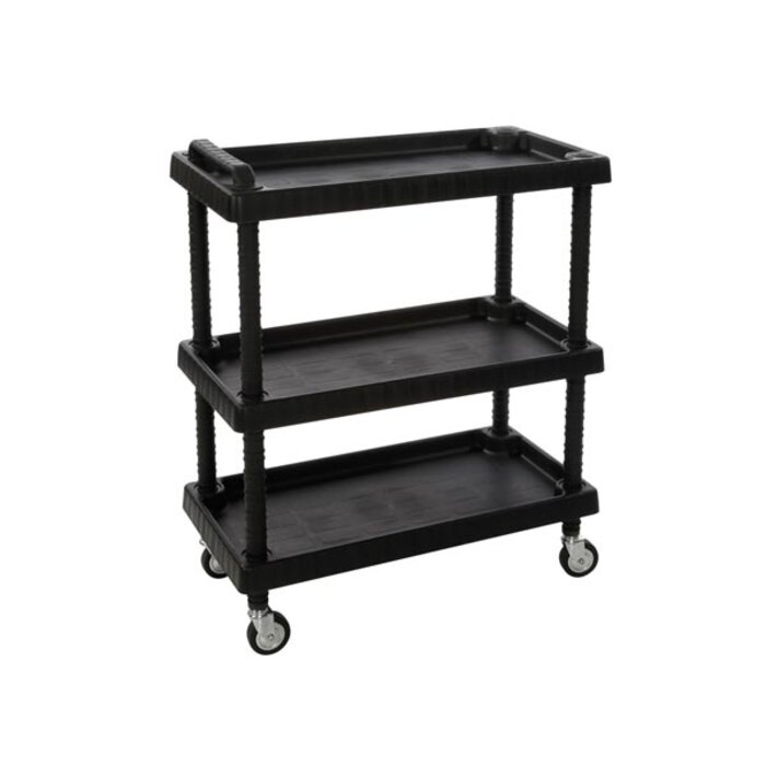 Toolland Servante à outils - 3 étagères - 75 x 37,5 x 92 cm