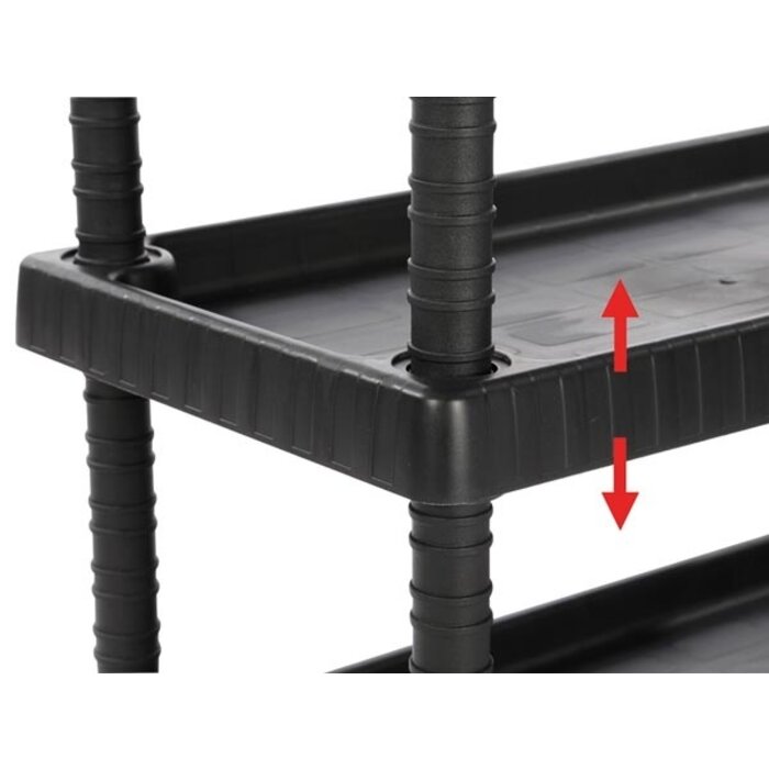 Toolland Gereedschapskar - 3 schappen - 75 x 37.5 x 92 cm