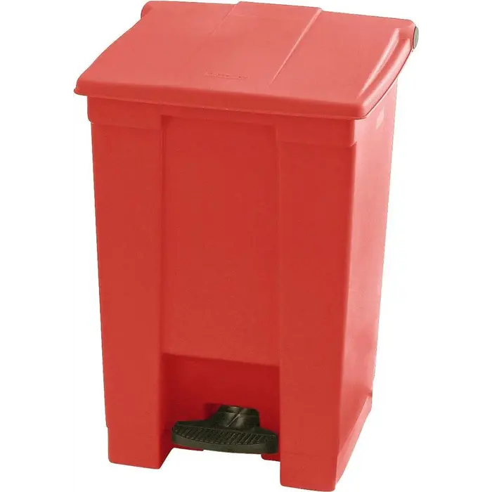 Rubbermaid Poubelle à pédale Rubbermaid - 45 l - Rouge