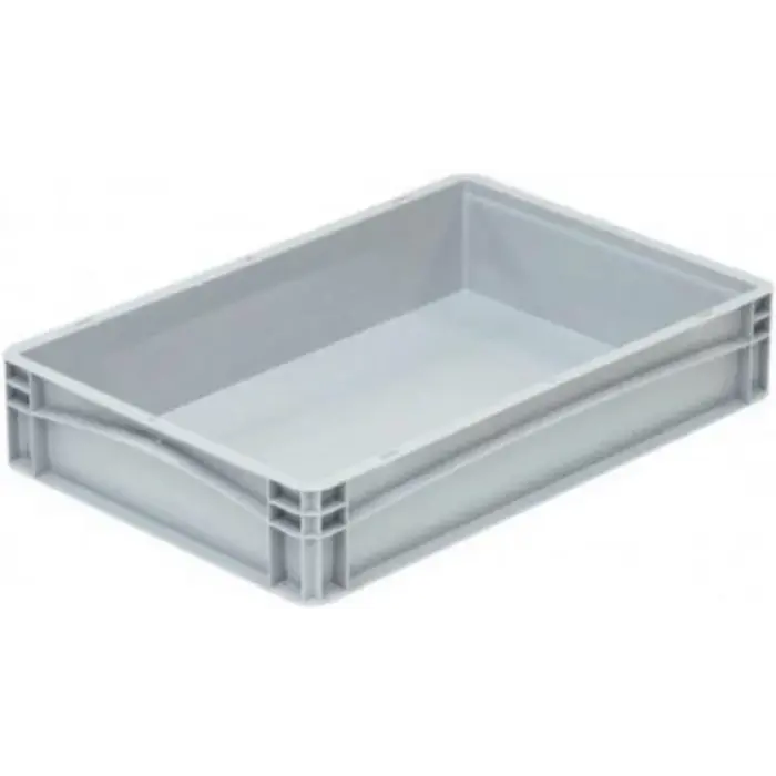 Caisse en plastique à côtés fermés 600x400x120mm