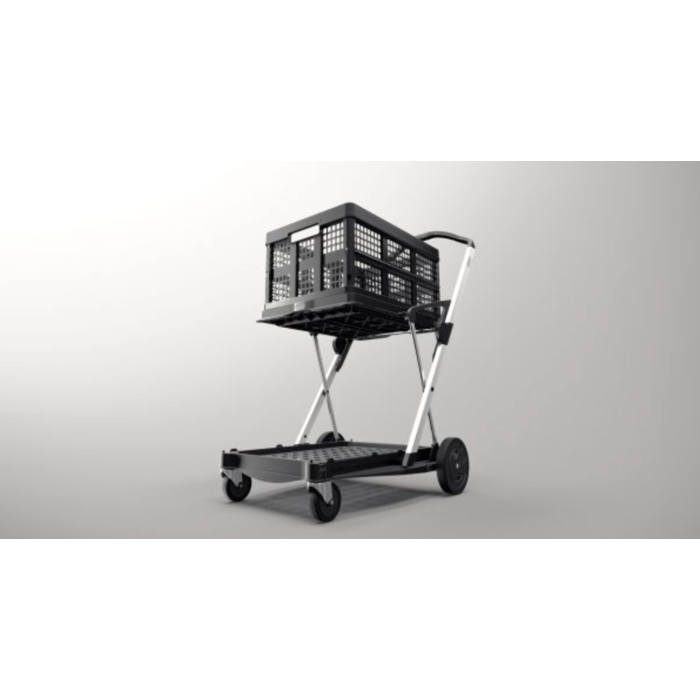 Clax Clax trolley inclusief vouwkrat - Zwart